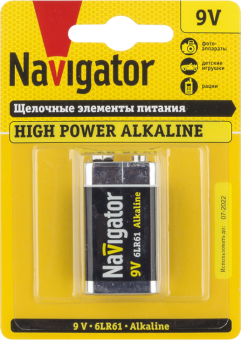 1Элементы питания и аккумуляторы элемент питания nbt-ne-6lr61-bp1 | 94756 | navigator выгодная цена