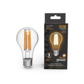 Лампы (источники света) лампа светодиодная filament а70 30w 3000lm 2700к е27 led 1/10/40 | 102902130 | gauss выгодная цена