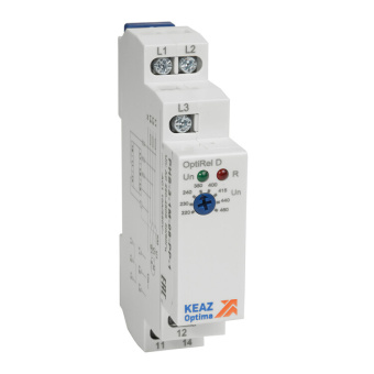 1Реле реле контроля фаз optirel d phs-3-1m-08-pp-2 без настр повышенного/пониженного асимметрии 3ф 2со | 332001 | кэаз выгодная цена