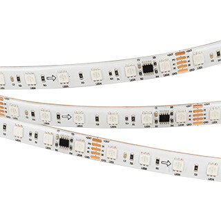 1Ленты светодиодные лента светодиодная dmx-5000se-5060-60 24v cx6 rgb (12mm, 14.4w, ip65) | 029759 | arlight выгодная цена