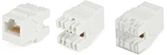 1Розетки, адаптеры и модули Keystone вставка keystone jack kj5-8p8c-c6-180-wh (high-bandwidth applications) rj-45(8p8c), категория 6, тип 180 градусов, белая | 29844 | hyperline выгодная цена