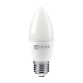 Лампы (источники света) лампа светодиодная led-свеча-vc 6вт 230в е27 6500к 540лм | 4690612030357 | in home выгодная цена
