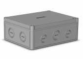 Коробки распределительные коробка 240х190х93 абс-пластик,серый цвет корпуса и крышки, низкая крышка din-рейка рп1 | кр2803-413 | hegel выгодная цена