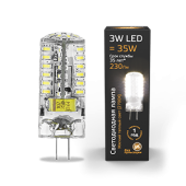 Лампы (источники света) лампа светодиодная led 3вт gy6.35 ac150-265в 2700к | 107719103 | gauss выгодная цена