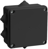Коробки распределительные коробка расп. км41234 100х100х50мм ip55 6 вв. черная | uko11-100-100-050-k02-55 | iek выгодная цена