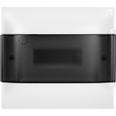 Шкафы, боксы и аксессуары practibox s пластиковый щиток навесной 1x8 дымчатая дверь | 134618 | legrand выгодная цена