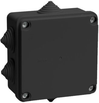 1Коробки распределительные коробка расп. км41234 100х100х50мм ip55 6 вв. черная | uko11-100-100-050-k02-55 | iek выгодная цена
