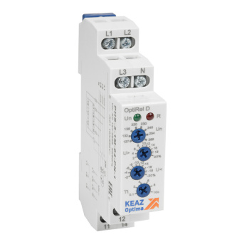 1Реле реле контроля фаз optirel d phs-3-1m-04-pn-2 повышенного/пониженного 3ф+n 2со | 331994 | кэаз выгодная цена