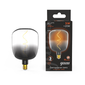 Лампы (источники света) лампа светодиодная led filament v140-dc black-clear 5w e27 200lm 1800k 140*204mm 1/6 | 1008802105 | gauss выгодная цена