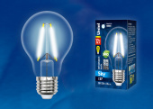 Лампы (источники света) лампа светодиодная led-a60-12w/4000k/e27/cl pls02wh led. "груша" прозр. серия sky. 4000к . | ul-00004867 | uniel выгодная цена
