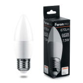 Лампы (источники света) лампа светодиодная .pro lb-1307 свеча e27 7.5w 6400k osram led | 38058 | feron выгодная цена
