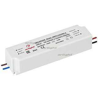 1Ленты светодиодные блок питания arpv-lv24060-a (24v, 2.5a, 60w) | 018982 | arlight выгодная цена