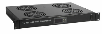 1Шкафы и стойки телекоммуникационные 19 модуль вентиляторный trfa-micr-4f-ral9004 19",1u,гл.290мм,с термост.и 4я вент.,номин.мощ.70.40вт,с каб.пит.c13-schuko1.8м,черн. | 28434 | hyperline выгодная цена