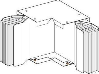 1Шинопроводы секция угловая горизонтальная n2 | kta3200lp4a2 | schneider electric выгодная цена