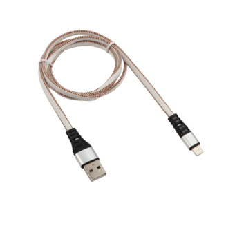 1Разъемы, переходники, делители TV кабель rexant usb-lightning 2.4 a, 1 м, белая нейлоновая оплетка |18-7056 | rexant выгодная цена