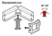 Кабельные каналы внутренний изменяемый угол - от 80° до 120° - для кабель-каналов metra 130x50 | 638041 | legrand выгодная цена