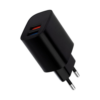 1Разное сетевое зарядное устройство 2 x usb, 5v, 2.4 a, черное | 16-0283 | rexant выгодная цена