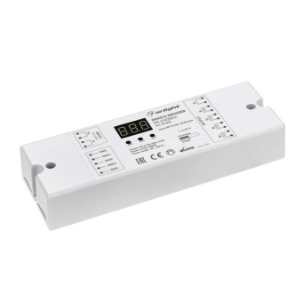 1Ленты светодиодные декодер dmx sr-2102bea (12-24v, 384-768w, 4ch) | 014674 | arlight выгодная цена
