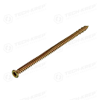 1Крепёж шуруп по бетону 7,5x152 (100 шт) - коробка накл. ( 2,754 кг) | 124735 | tech-krep выгодная цена