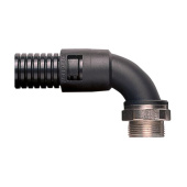 Трубы и аксессуары фитинг al34/m32/cs90/bl, 90° поворотный, полиамид 66/никел.латунь, черный, резьба m32, d34, 10 шт. в пачке | 7tca296000r0968 | abb выгодная цена