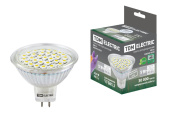 Лампы (источники света) лампа светодиодная led 5вт gu5.3 220в 4000к mr16 smd отражатель (рефлектор) | sq0340-0028 | tdm выгодная цена
