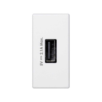 1Розетки, выключатели, звонки электрические simon connect зарядное устройство usb, к45, узкий модуль, 5 в, 2,1 а, белый | k126d-9 | simon выгодная цена