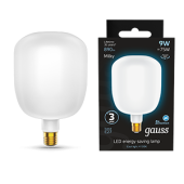 Лампы (источники света) лампа светодиодная filament v140 9w 890lm 4100к е27 milky led 1/6 | 1015802209 | gauss выгодная цена