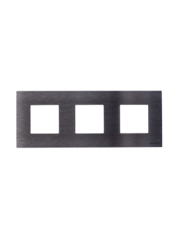 1Розетки, выключатели, звонки электрические abb zenit сталь рамка 3-я (2+2+2) мод | n2273 ox | 2cla227300n4001 | abb выгодная цена