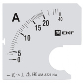Измерительное оборудование шкала сменная для a721 20/5а-1,5 ekf proxima | s-a721-20 | ekf выгодная цена