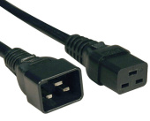 Шкафы и стойки телекоммуникационные 19 кабель питания pwc-iec19-iec20-0.5-bk iec 320 c19 - iec 320 c20 (3x1.5), 16a, прямая вилка, 0.5м, цвет черный | 248702 | hyperline выгодная цена