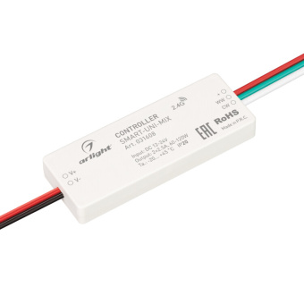 1Ленты светодиодные контроллер smart-uni-mix (12-24v, 2x2.5a, 2.4g) (arlight, ip20 пластик, 5 лет) | 031608 | arlight выгодная цена
