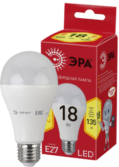 1Лампы (источники света) лампа светодиодная red line eco led a65-18w-827-e27 | б0031706 | эра выгодная цена