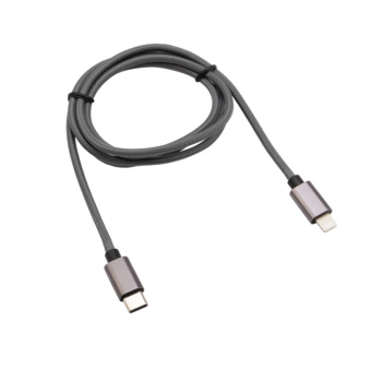 1Разъемы, переходники, делители TV кабель rexant type-c-lightning pd, 1 м, графит, нейлон |18-7054 | rexant выгодная цена