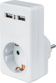 Удлинители, удлинители на катушке, катушки переносные адаптер 61 699 nad-usb02-1e-c-wh с/з 1 гн. usb2.1a |61699 |navigator выгодная цена