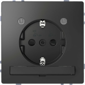Розетки, выключатели, звонки электрические d-life розетка 16а с з/к и led модулем, антрацит , sd | mtn2304-6034 | schneider electric выгодная цена