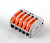 Клеммные соединения ld222-415 клемма строительно-монтажная 5-проводная (diy упаковка 5 шт) | 32422 | stekker выгодная цена