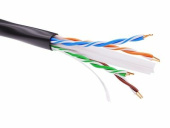 Кабель витая пара (UTP, FTP) информационный кабель неэкранированый u/utp 4х2 cat6a, pe, чёрный | rn6auupe5bk | dkc выгодная цена