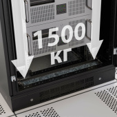 Шкафы и стойки телекоммуникационные 19 напольный шкаф 47u 600х800 двери стекло/сплошная, укомплектован вводом и заглушками ral 9005 | r5it4768gsb | dkc выгодная цена