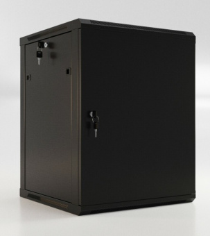 1Шкафы и стойки телекоммуникационные 19 twb-2766-sr-ral9004 шкаф настенный 19-дюймовый (19"), 27u, 1304x600х600мм, металлич. дверь с замком,две боковые панели, цвет черн.| 405334 | hyperline выгодная цена