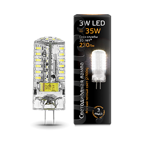 1Лампы (источники света) лампа светодиодная led 3вт g4 12в 2700к | 207707103 | gauss выгодная цена