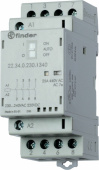 Реле модульный контактор; 2no+2nc 25а; контакты agni; катушка 120в ас/dc; ширина 35мм; степень защиты ip20; опции: мех.инд | 223401201620pas | finder выгодная цена