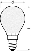 Лампы (источники света) лампа светодиодная led star+ cl p cri90gl fr 40 non-dim 5w/927 e14 | 4058075813694 | osram выгодная цена