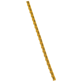 1Изделия для монтажа и опрессовки кабеля маркер duplix - чёрная маркировка на желтом фоне - заглавная буква z | 038435 | legrand выгодная цена
