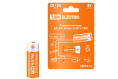 Элементы питания и аккумуляторы элемент питания cr123 lithium 3v bp-1 | sq1702-0036 | tdm выгодная цена