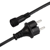 Ленты светодиодные шнур питания ard-pro-ball-live-1.5m black (230v, 1.6a) | 025653 | arlight выгодная цена