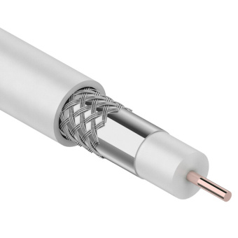 1Кабель коаксиальный (RG) кабель коаксиальный light rg-6u, 75 ом, ccs/al/al, 32%, бухта 100 м, белый | 01-2251 | proconnect выгодная цена