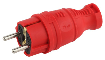 1Разъемы каучуковые v8-red-ip44 эра вилка каучуковая з/з прямая 16a ip44 красная | б0044547 | эра выгодная цена