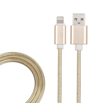 1КОМПЬЮТЕРНЫЕ АКСЕССУАРЫ usb кабель для iphone 5/6/7/8/x моделей, золото металл, 1 метр | 18-4249 | rexant выгодная цена