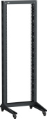 Шкафы и стойки телекоммуникационные 19 itk linea f стойка 1-рамная на рол. 47u 600х600мм черная | lf05-47u66-1rm | itk выгодная цена