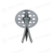 Крепёж дюбель для теплоизоляции с пласт. гвоздём (izo) 10х90 (1000 шт) - накл. ( 11,94 кг) | 124891 | tech-krep выгодная цена